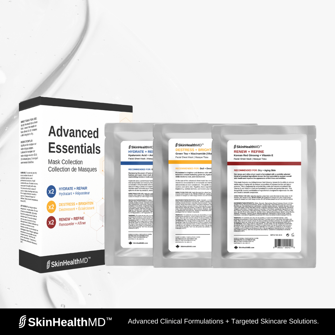 SkinHealthMD Advanced Essentials Mask Collection - Box of 6 Sheet Masks - SkinHealthMD Advanced Skincare
