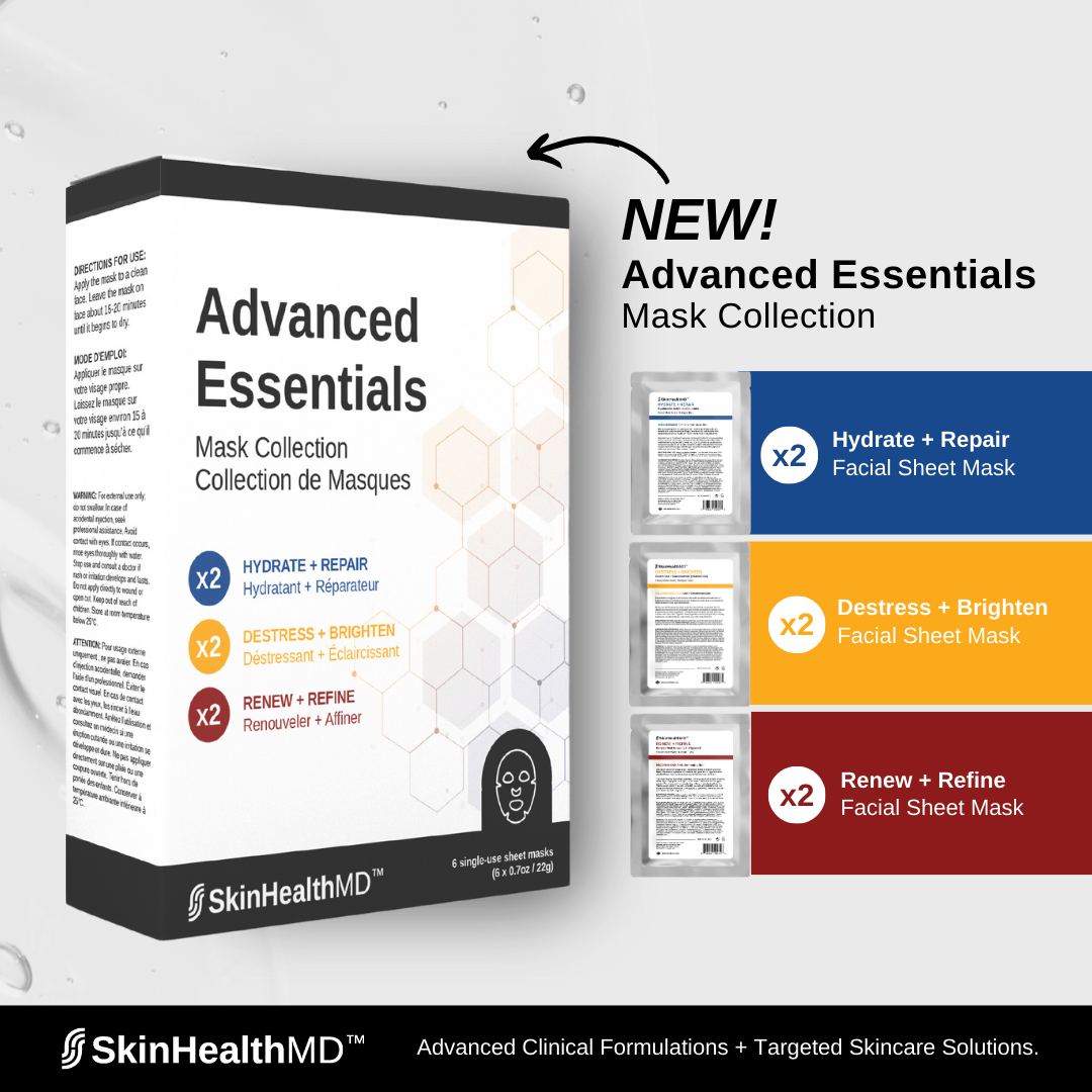 SkinHealthMD Advanced Essentials Mask Collection - Box of 6 Sheet Masks - SkinHealthMD Advanced Skincare