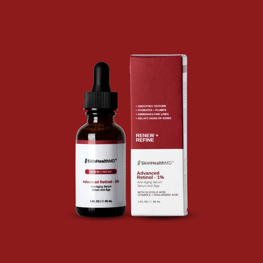 SkinHealthMD Advanced Retinol 1% Anti - Aging Serum | Renew + Refine Series (1 oz/30ml) - SkinHealthMD Advanced Skincare