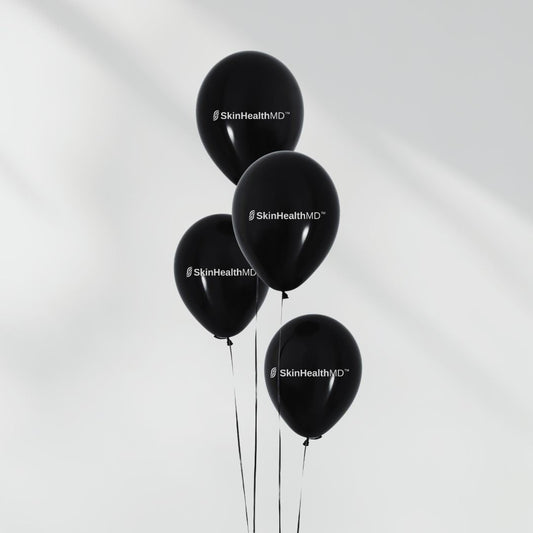 SkinHealthMD Promo Ballons, 12” Black (Pack of 10) - SkinHealthMD Advanced Skincare