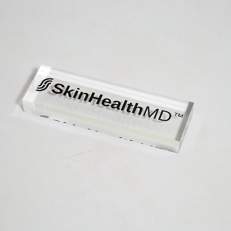 SkinHealthMD Retail Display - Acrylic Logo Block