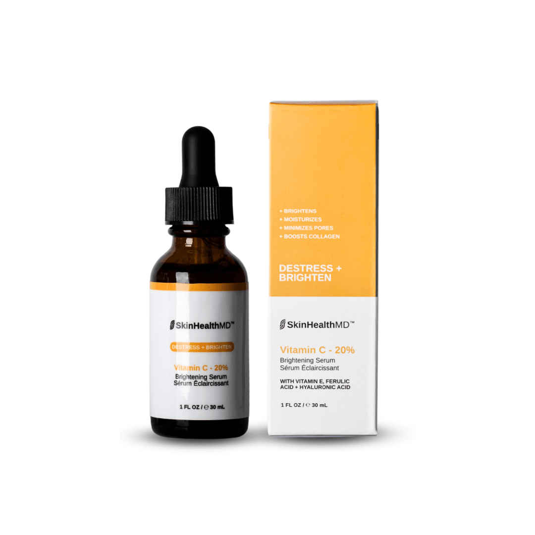 SkinHealthMD Vitamin C Serum 20% with Ferulic Acid, Vitamin E + Hyaluronic Acid, 1 oz / 30ml - SkinHealthMD Advanced Skincare